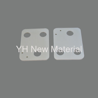 99.5% Al2O3 Alumina Ceramic Bobbin Corundum Plate High Wearable Custom Made