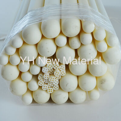 Industrial Ceramic Thermocouple Protection Tubes Alumina Ceramic Pipe High Precision