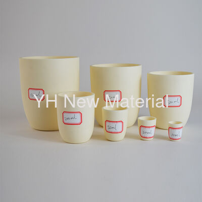 High Pure Alumina Ceramic Crucible Al2o3 Cylindrical Crucible Chemical Resistance