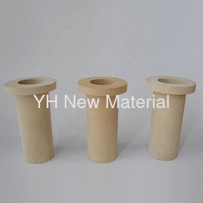 Industrial Mullite Ceramic Insulator Tube Alumina Ceramic Components High Temperature