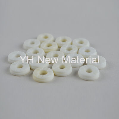 Circular Alumina Ceramic Gasket High Temperature Resistant Electrical Insulation