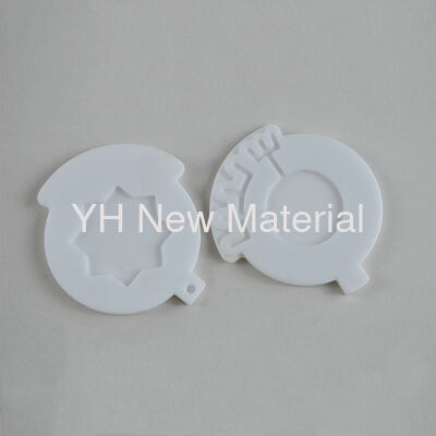 95% Alumina Ceramic Ring Washer Al2o3 Spacer Gasket With Hole Electrical Insulation