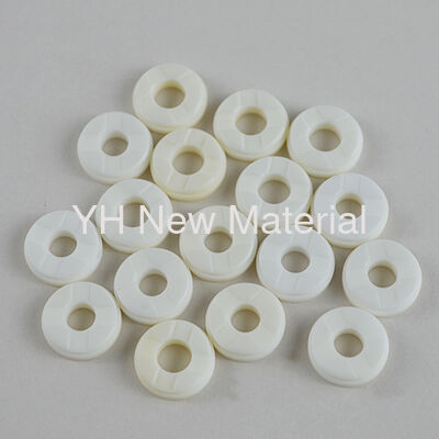 Round Industrial Alumina Ceramic Ring For Electric Heating Customized Size