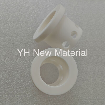 High Purity White Alumina Ceramic Bushing With Holes Wear Resistant Insulating Aluminum Oxide Ceramic Sleeve Nozzle