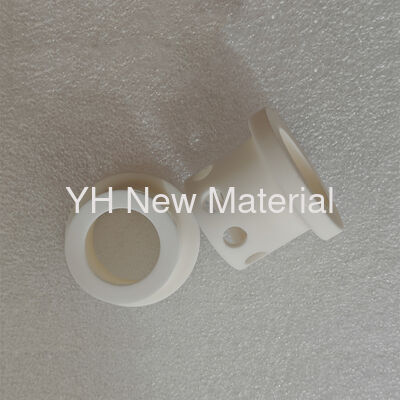 High Purity White Alumina Ceramic Bushing With Holes Wear Resistant Insulating Aluminum Oxide Ceramic Sleeve Nozzle