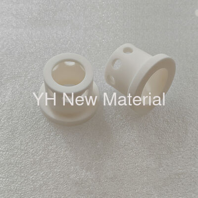 High Purity White Alumina Ceramic Bushing With Holes Wear Resistant Insulating Aluminum Oxide Ceramic Sleeve Nozzle
