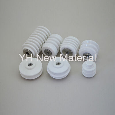 White Multi-Rib Porcelain Isolation Post High Temperature Resistant Insulator for Inverter Busbar