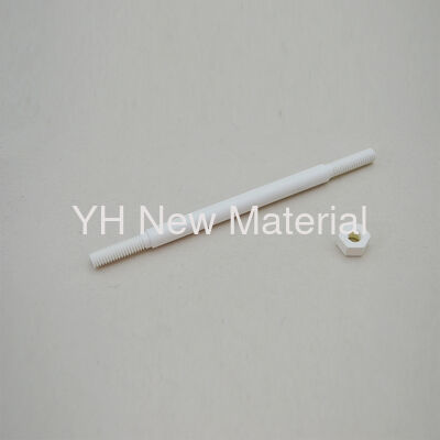High Purity Threaded BN Boron Nitride Ceramic Rod