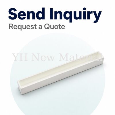 Lab Rectangular Thin Alumina Boat Crucible For Tube Furnace