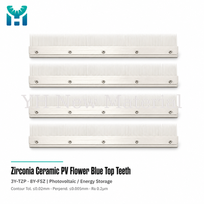 Ultra-High Precision Zirconia Ceramic PV Flower Blue Top Teeth with Premium Material Grades and Complete Comb System