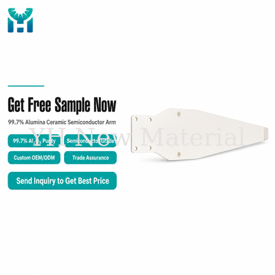 99.7% High-Purity Alumina Ceramic Semiconductor Arm with High Electrical Insulation and Thermal Resistance Up to 1600°C