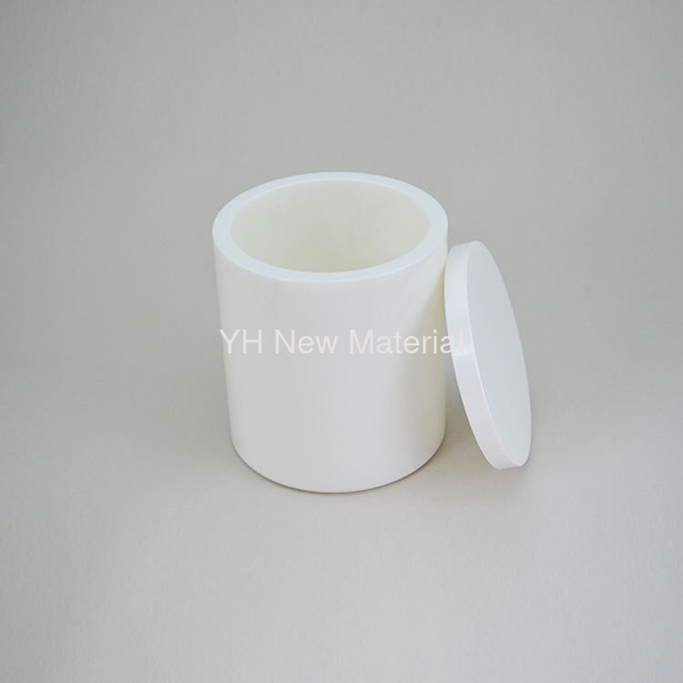 Industrial Zirconium Oxide Grinding Jar 1 Litre Zirconia Ceramic Parts Corrosion Resistance