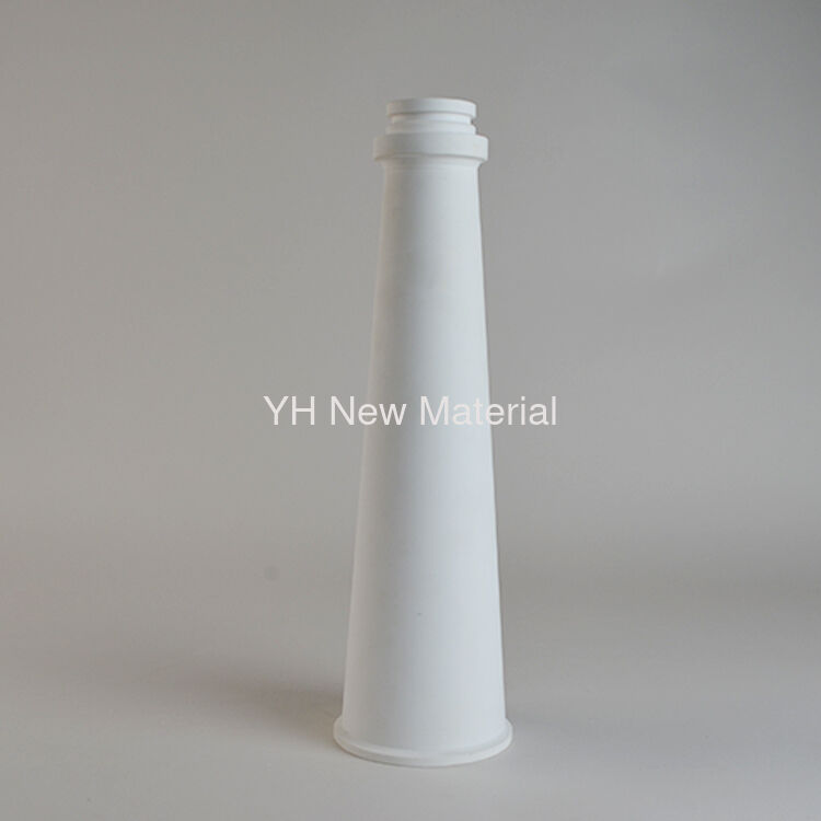 High Purity Alumina Ceramic Cone For Protection Pipe Lining High Wear Resistant