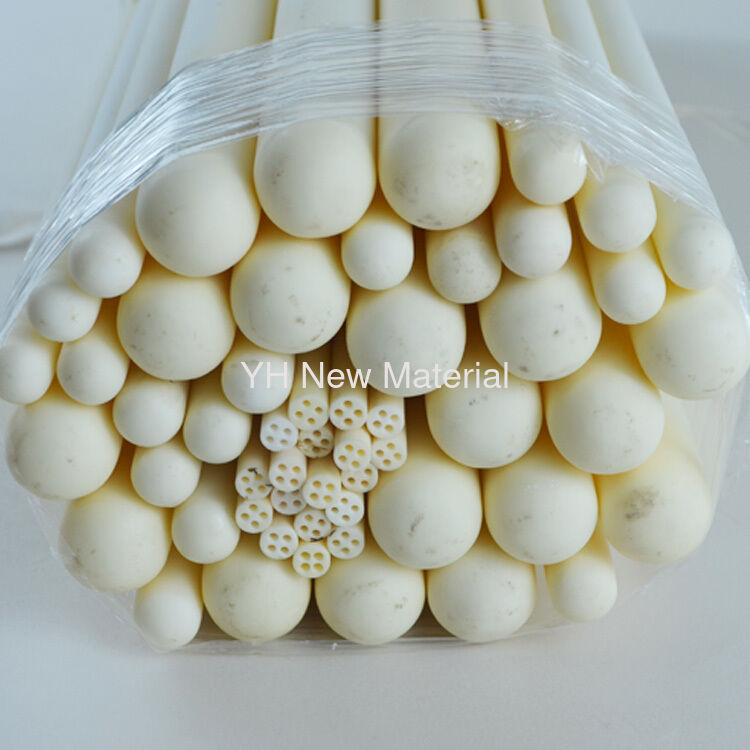 Industrial Ceramic Thermocouple Protection Tubes Alumina Ceramic Pipe High Precision