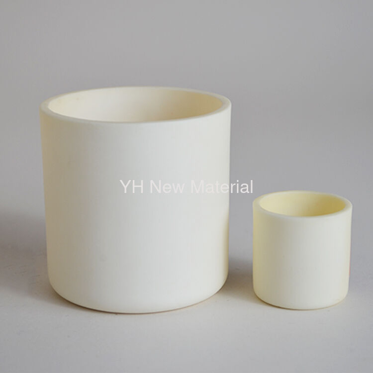 High Form Alumina Ceramic Arc Crucible Industrial Ceramic Parts High Temp Resistance