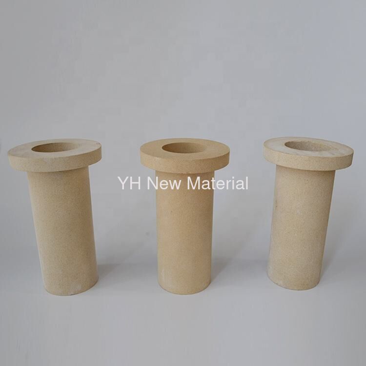 Industrial Mullite Ceramic Insulator Tube Alumina Ceramic Components High Temperature