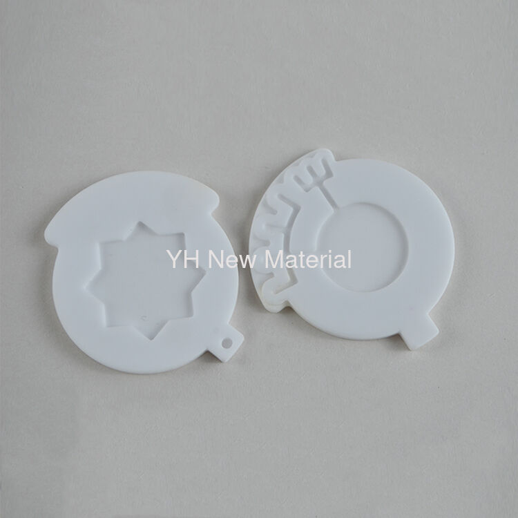 95% Alumina Ceramic Ring Washer Al2o3 Spacer Gasket With Hole Electrical Insulation