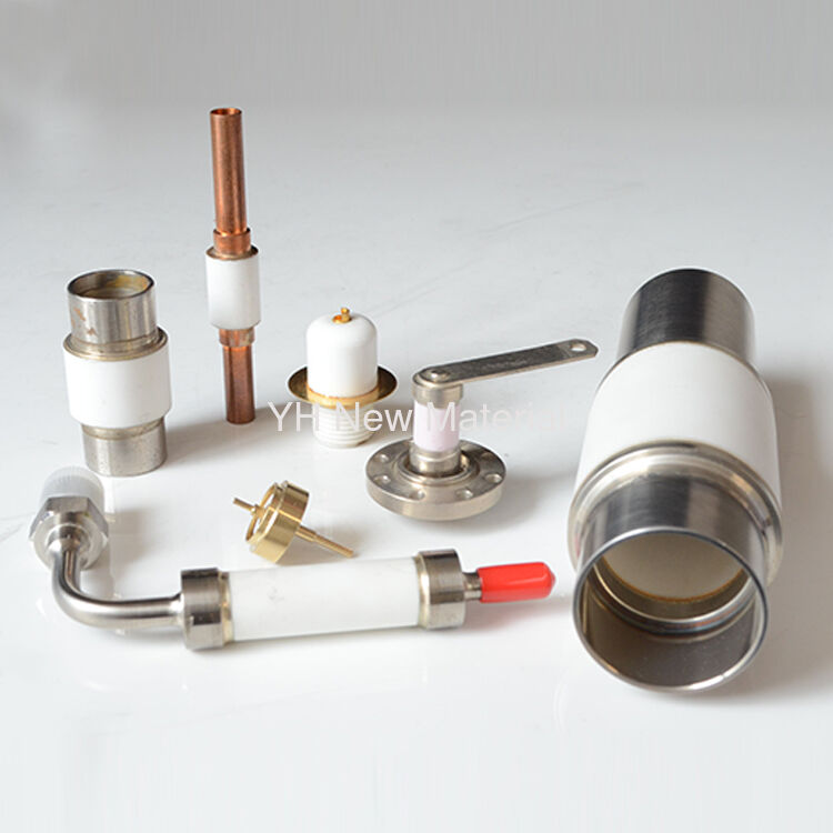 Vacuum Electrode KF Flange Feedthrough Connector Alumina Ceramic Components