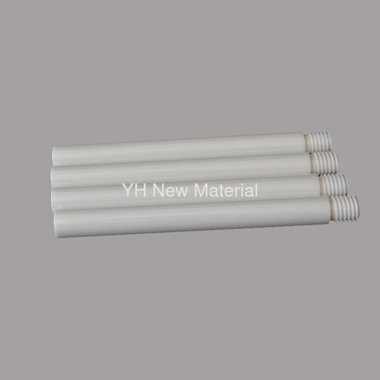 Polished Zirconia Ceramic Parts Abrasion Resistance Shaft Rod Insulated High Temperature