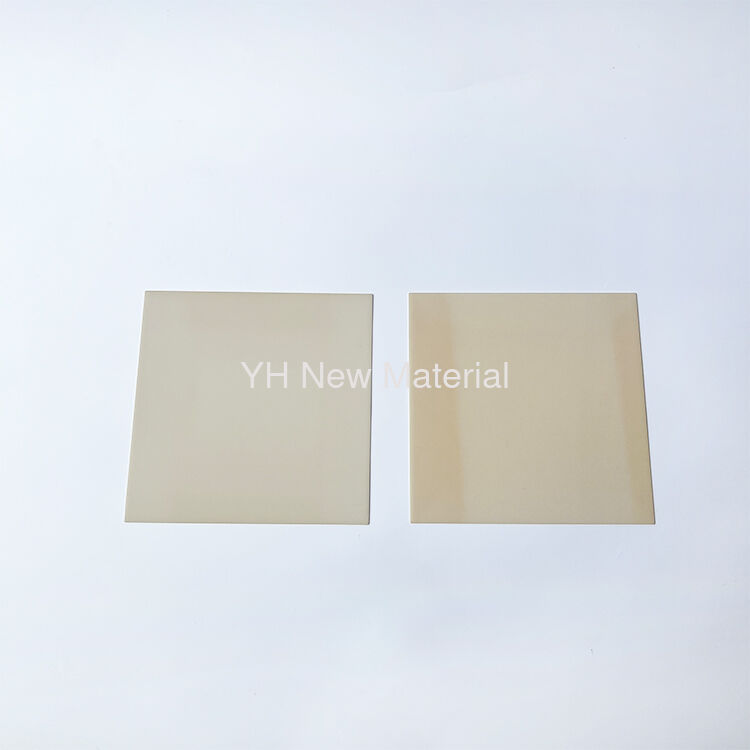 Wear Resisting AIN Substrate Alumina Nitride Ceramic Disc Parts Custom Size