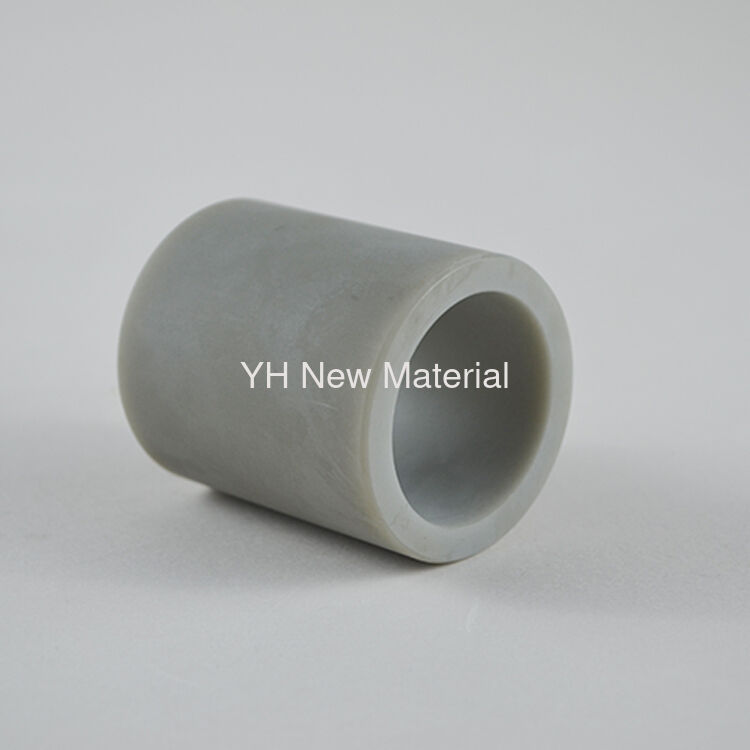 OEM High Temperature AIN Parts Semiconductor Aluminium Nitride Pipe Tube