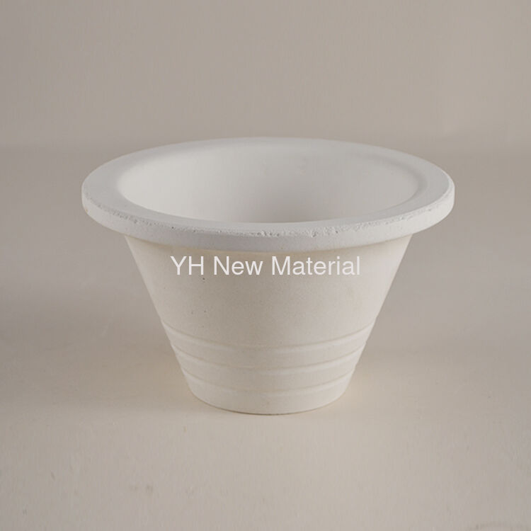 Custom Heat Resistant Clay Ceramic Pouring Cup For Foundry Casting