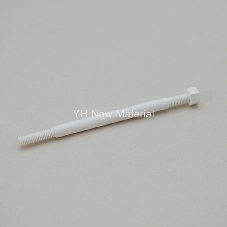 High Purity Threaded BN Boron Nitride Ceramic Rod