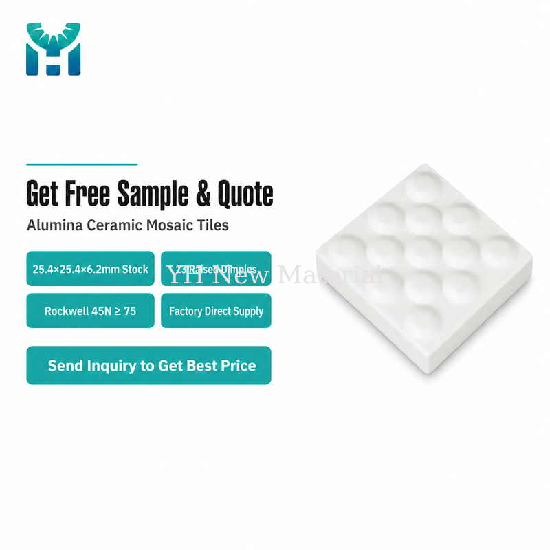 High Embossed Dimple Alumina Ceramic Mosaic Tile